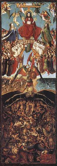 Jan Van Eyck Crucifixion y Juicio final Spain oil painting art